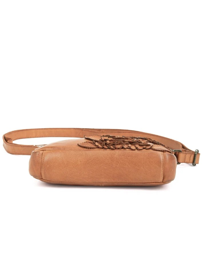 Saddle & Sash Handbag A0032 Tan