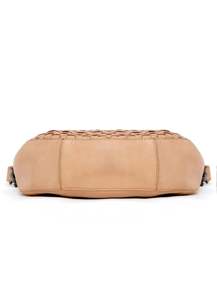 Saddle & Sash Handbag A0037 Taupe