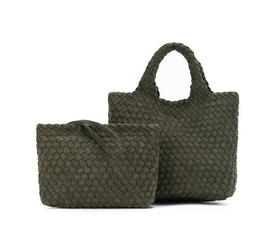 Black Caviar Handbag Cherie Dark Olive