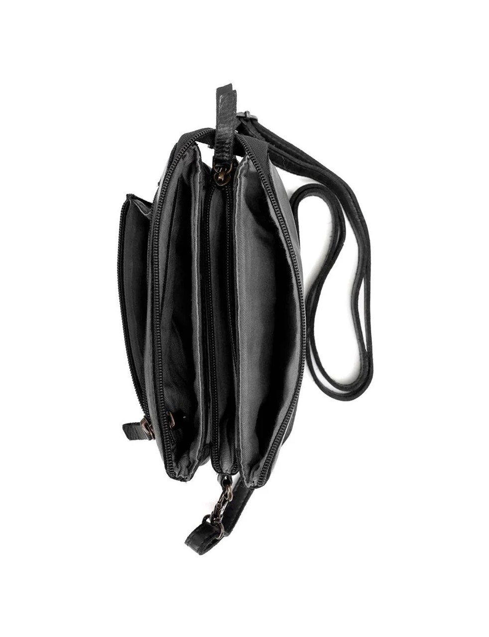 Saddle & Sash Handbag A0014 Black