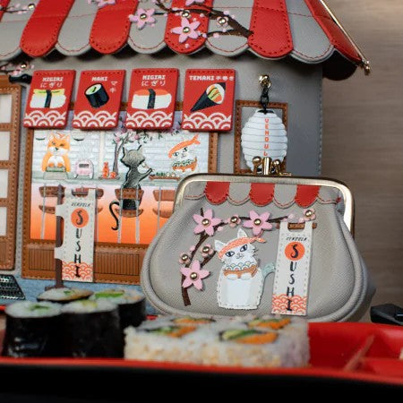 Vendula Sushi Grey Clipper Coin Purse