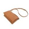 Black Caviar Edie clutch handbag in tan