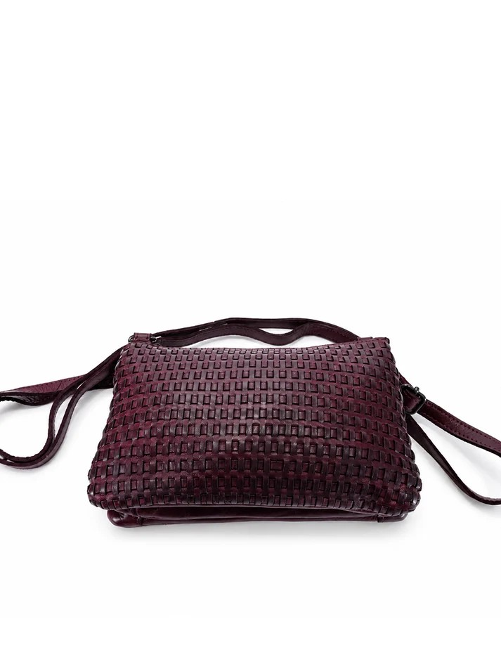 Saddle & Sash Handbag A0040 Purple