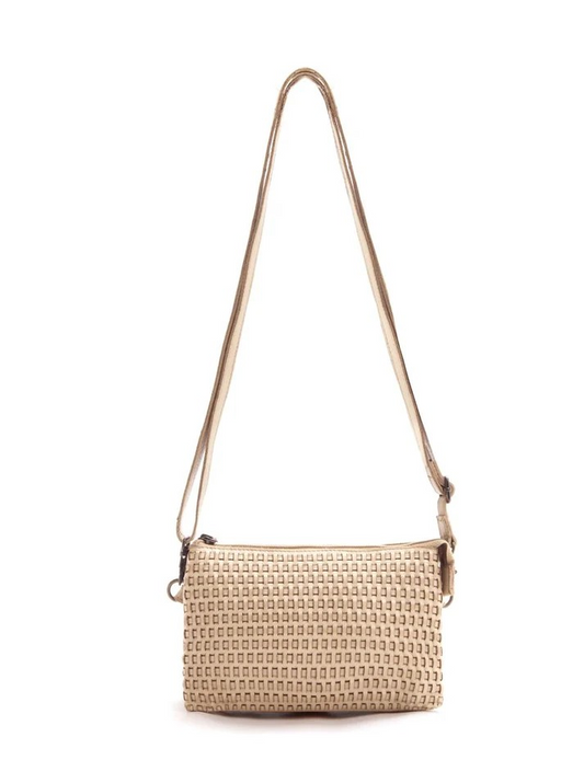 Saddle & Sash Handbag A0040 Taupe