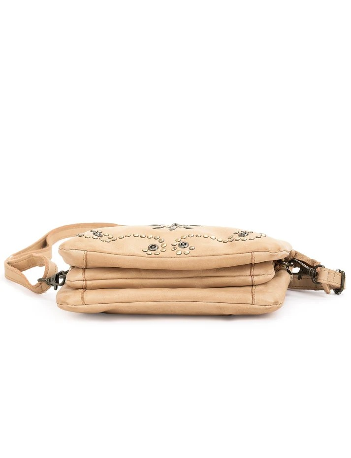 Saddle & Sash Handbag A0034 Taupe