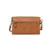 Black Caviar Edie clutch handbag in tan