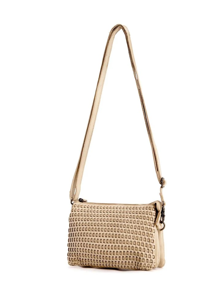 Saddle & Sash Handbag A0040 Taupe