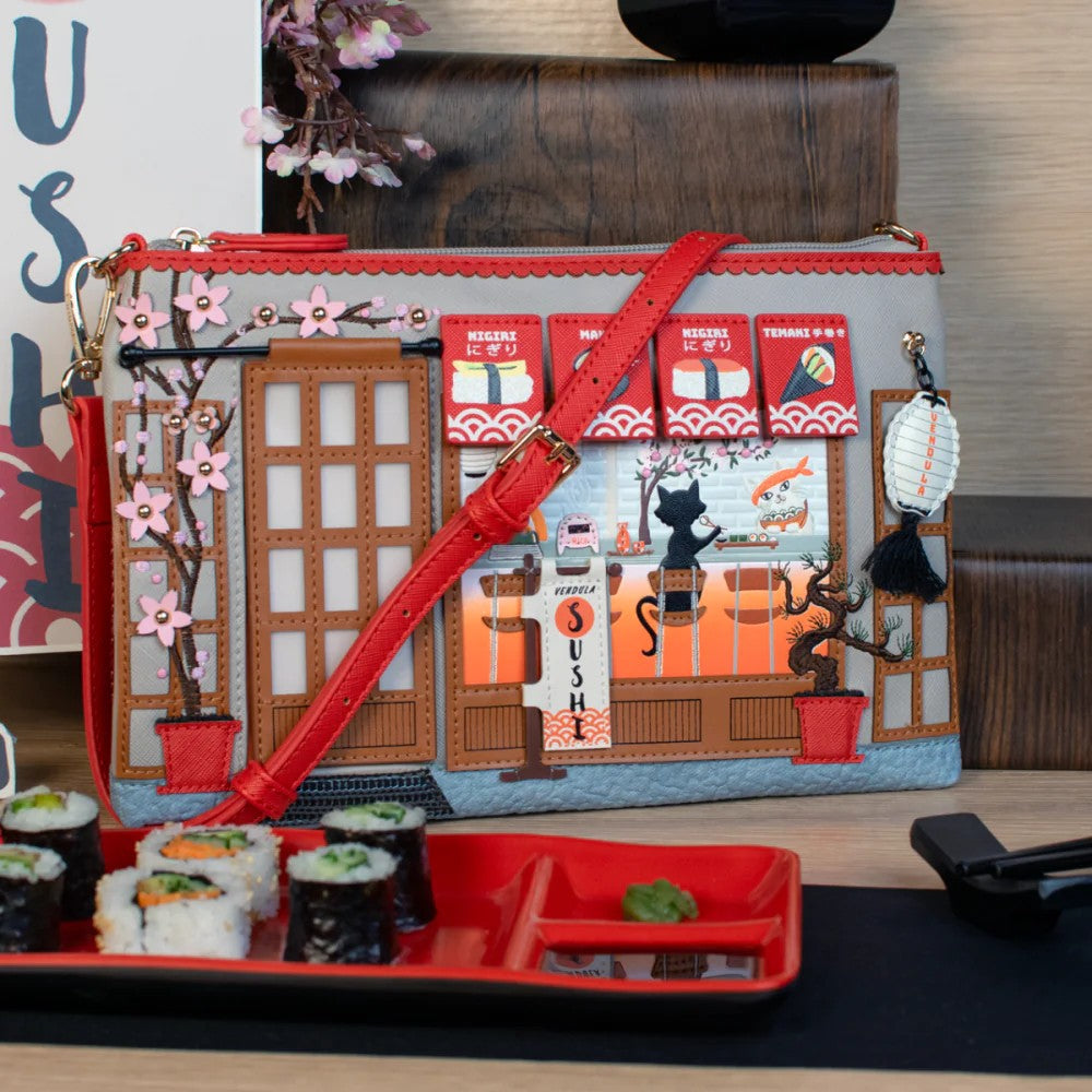 Vendula Sushi Grey Kate Pouch Bag
