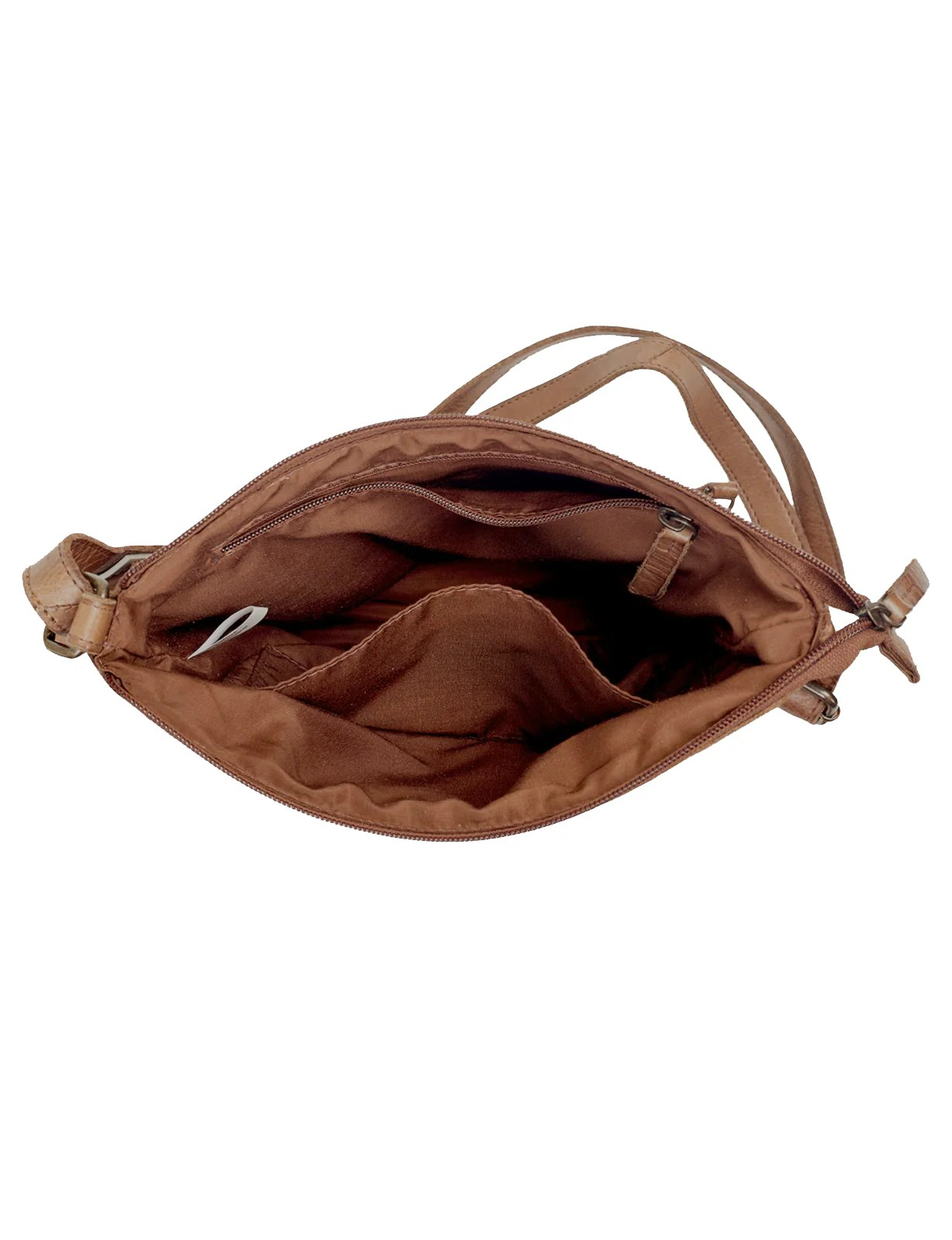 Saddle & Sash Handbag A0007 Cognac