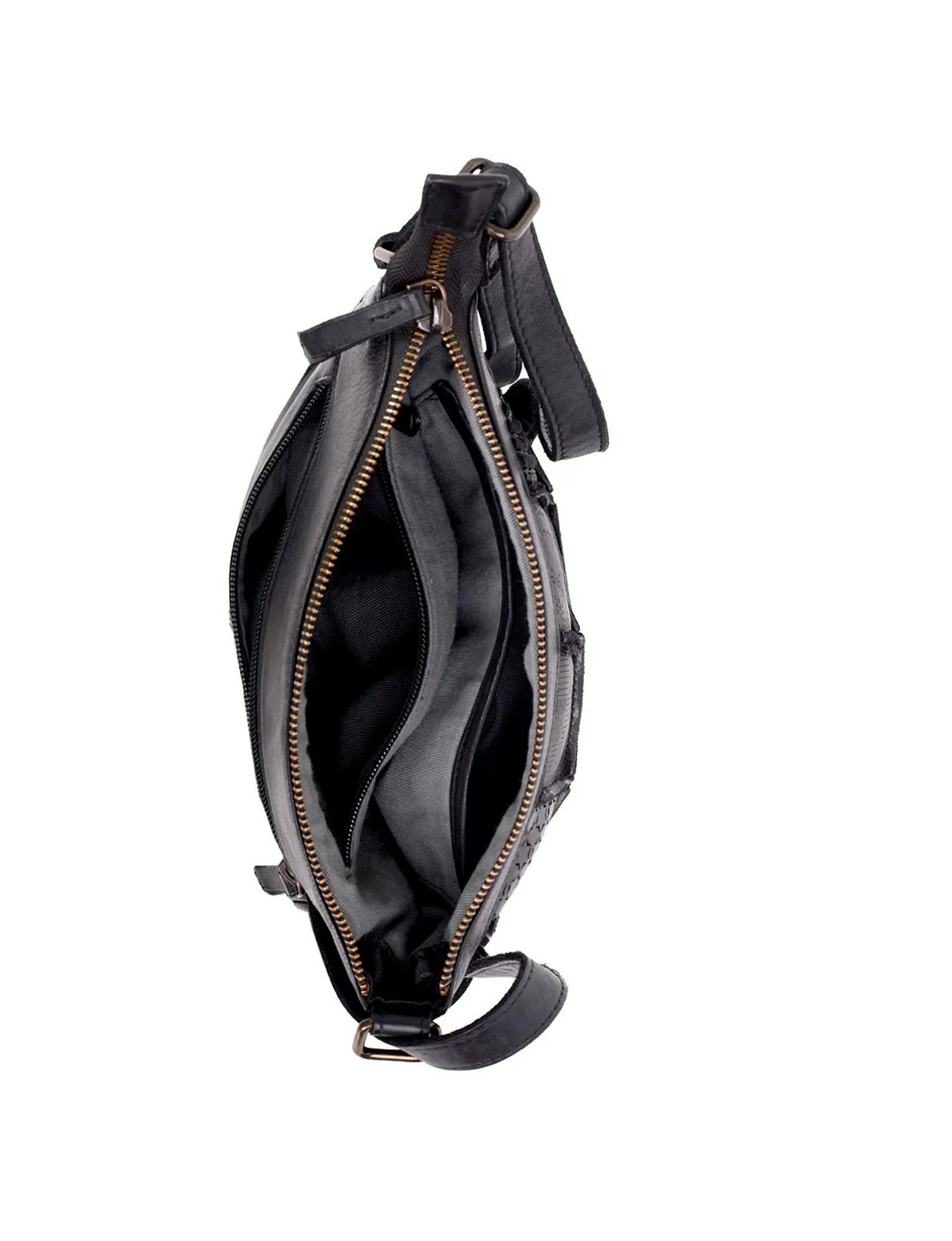 Saddle & Sash Handbag A0012 Black