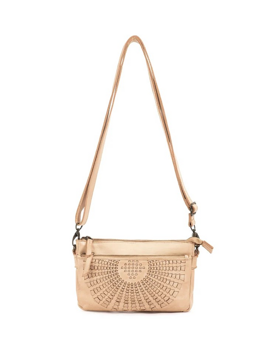 Saddle & Sash Handbag A0030 Taupe