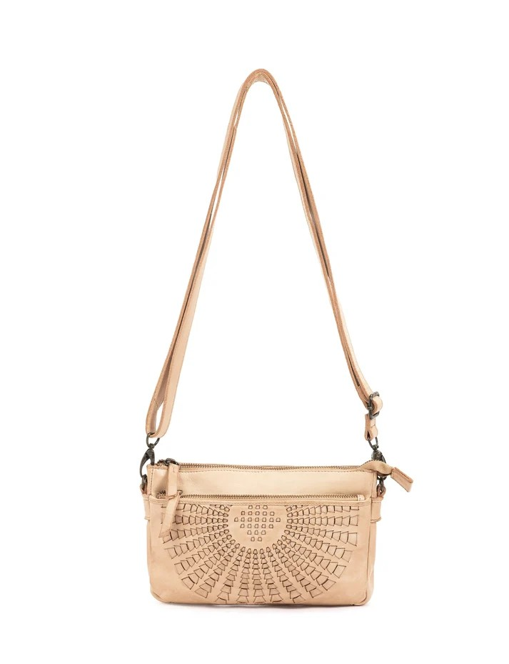 Saddle & Sash Handbag A0030 Taupe
