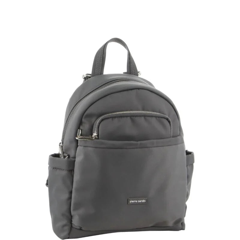 Pierre Cardin Slash-Proof Anti-Theft Backpack - Grey