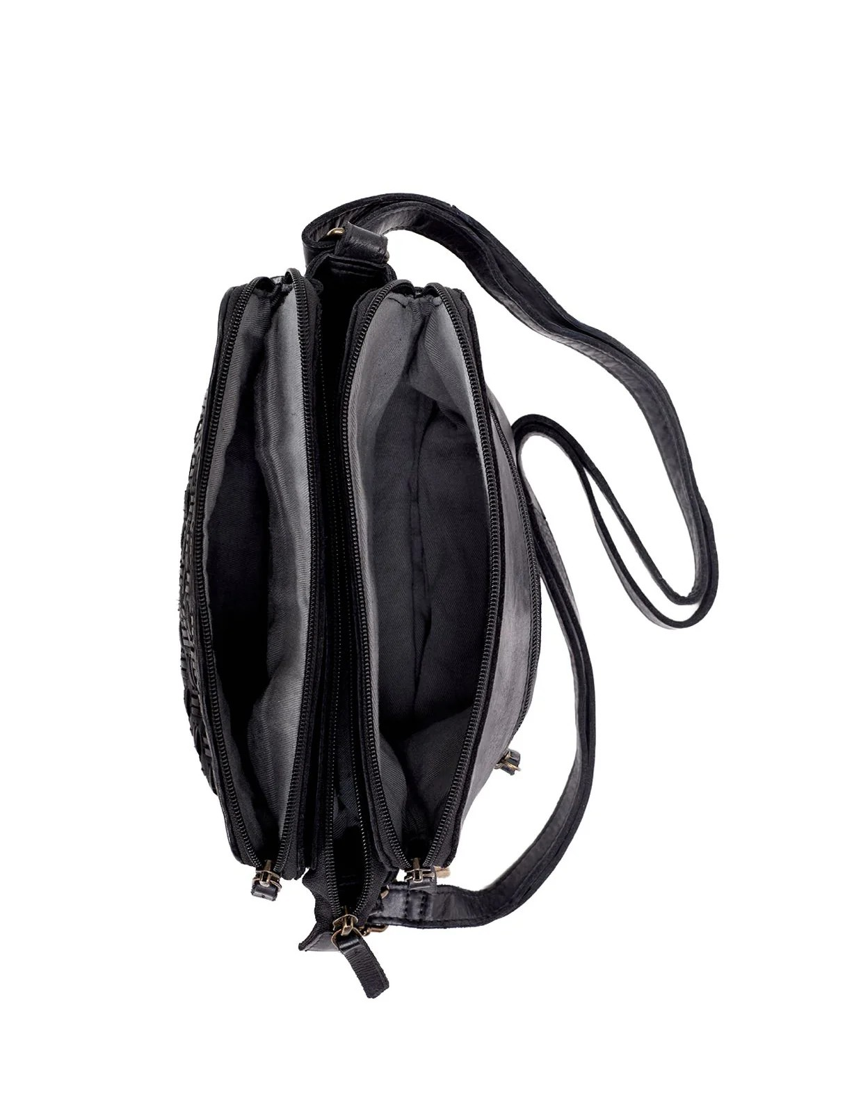 Saddle & Sash Handbag A0019 Black