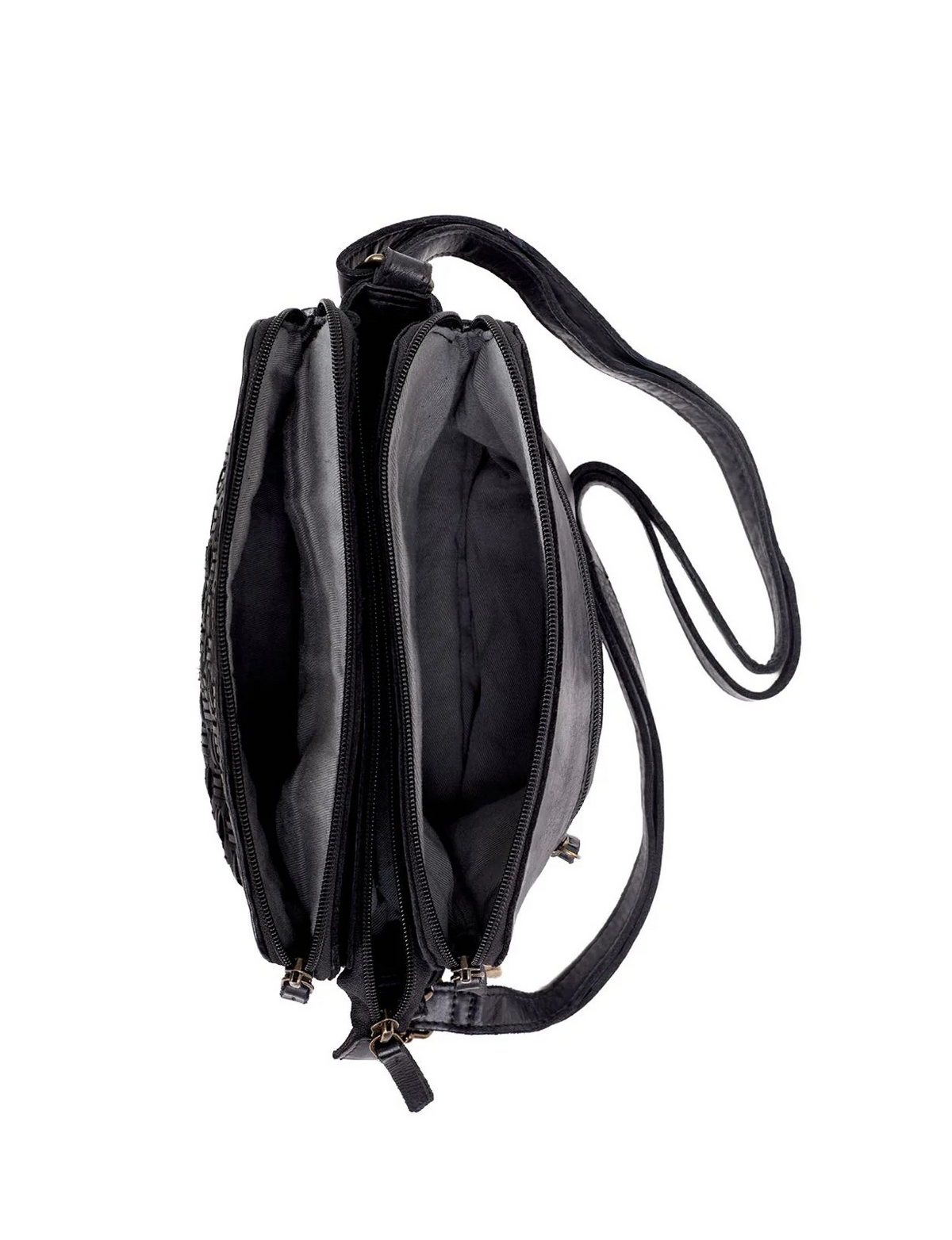 Saddle & Sash Handbag A0019 Black