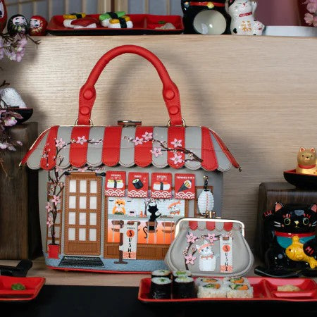 Vendula Sushi Grey Clipper Coin Purse