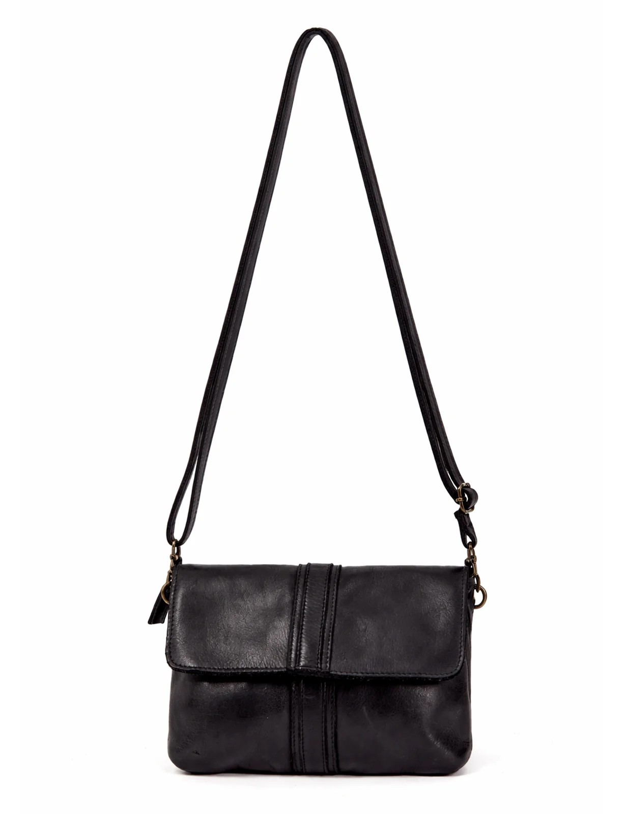 Saddle & Sash Handbag A0015 Black