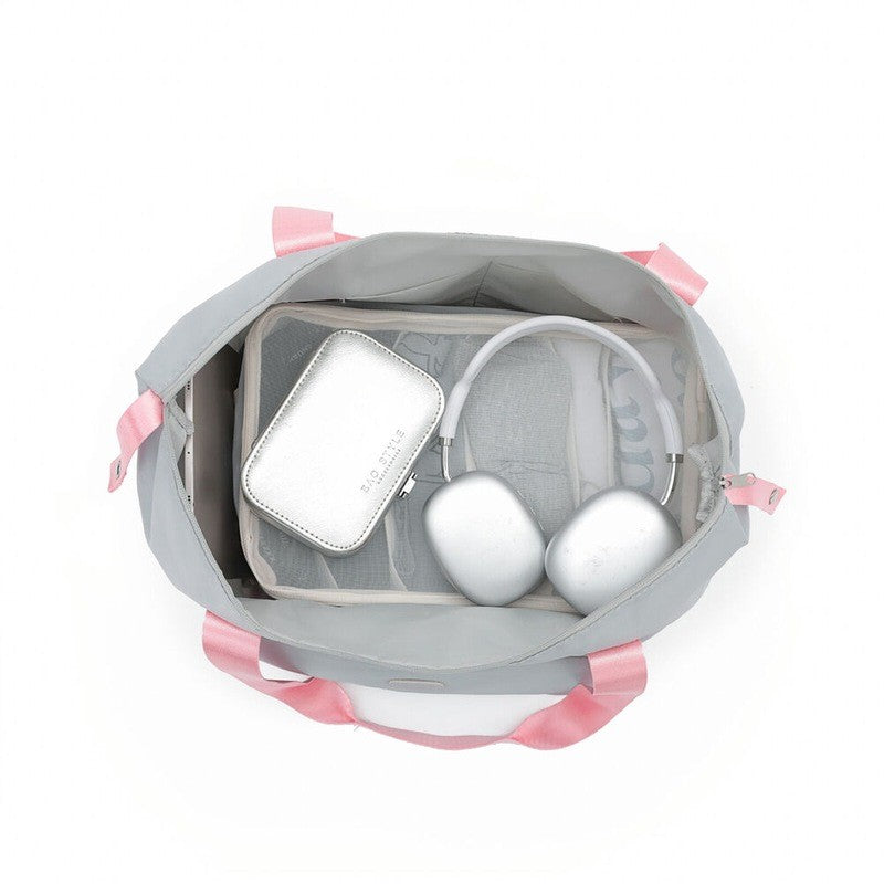 Tosca Foldable Bag TCA064 Grey/Pink