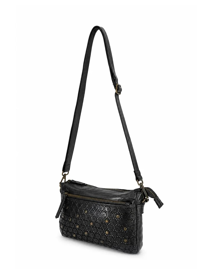 Saddle & Sash Handbag A0038 Black