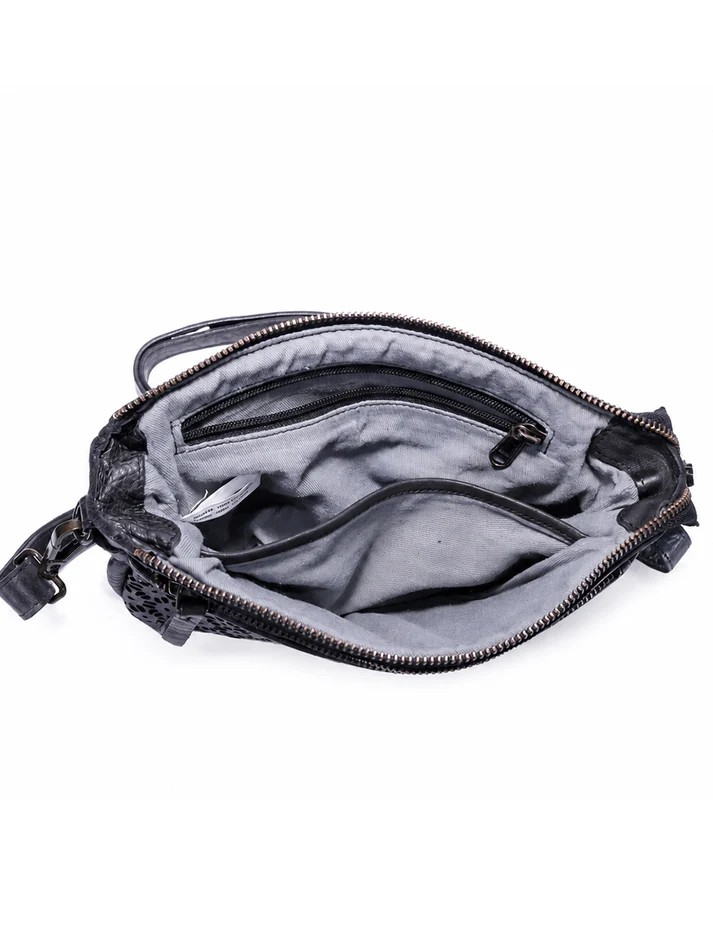 Saddle & Sash Handbag A0038 Black