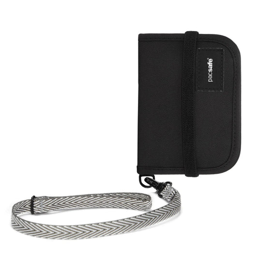 Pacsafe RFIDsafe V50 RFID Blocking Compact Wallet - Black