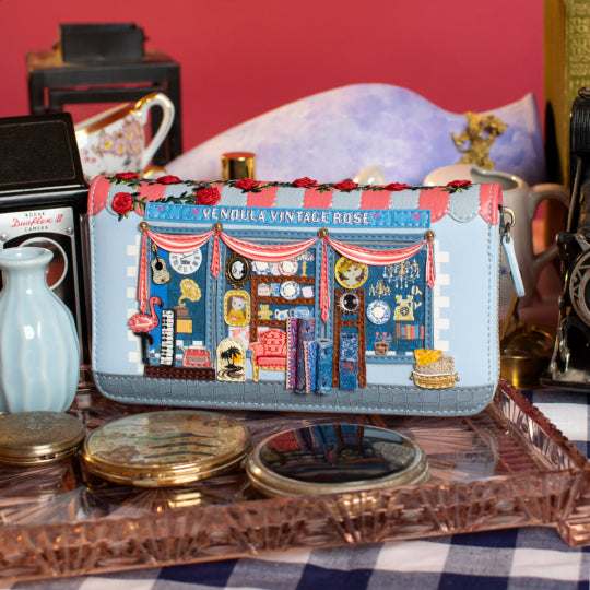 Vendula Vintage Rose Large Zip Wallet
