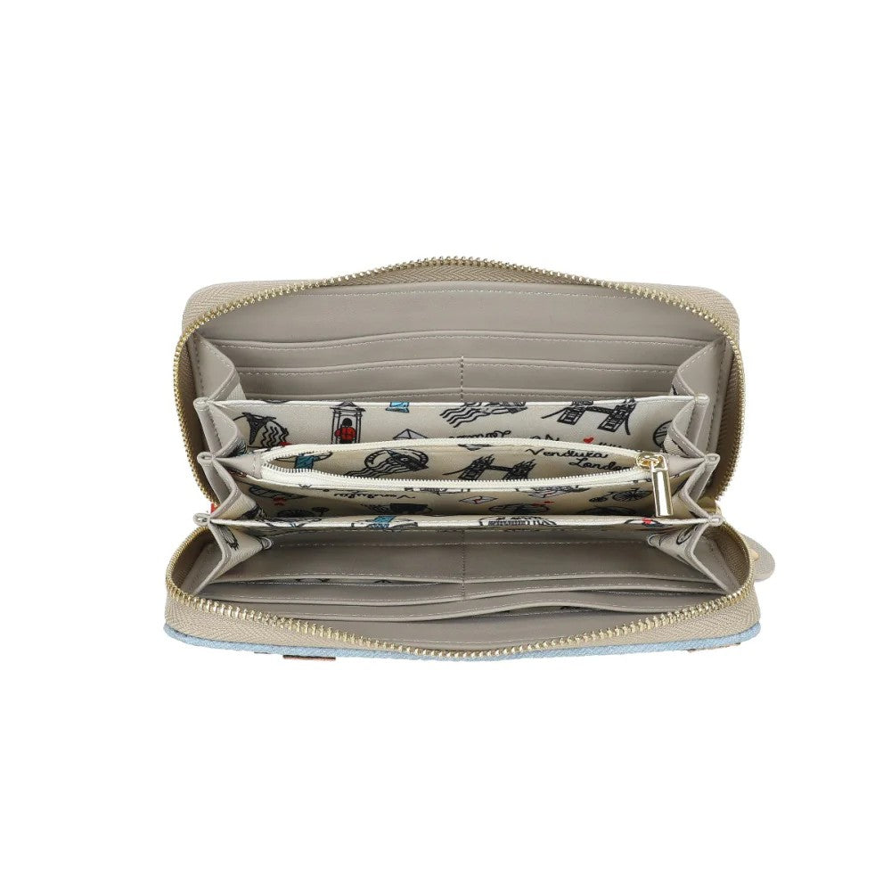 Vendula Sushi Grey Ziparound Wallet L