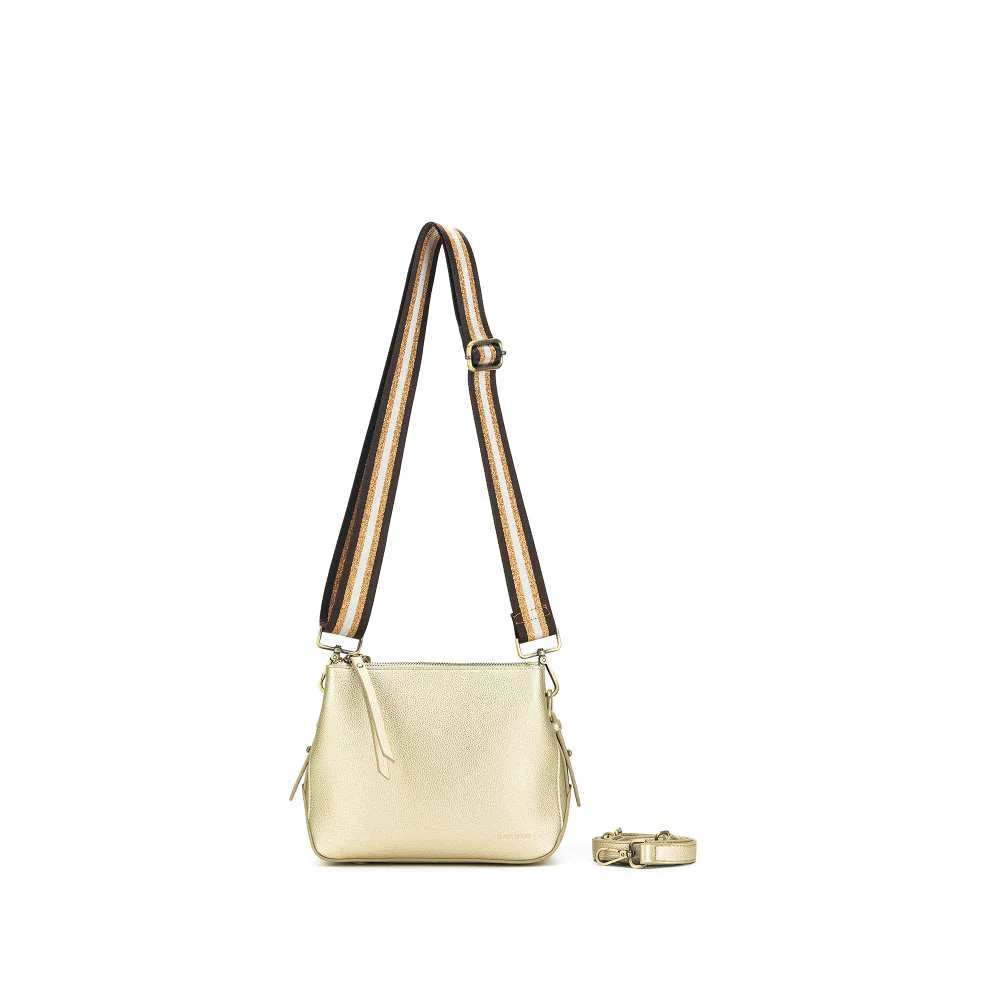 Black Caviar Handbag Daniella Gold