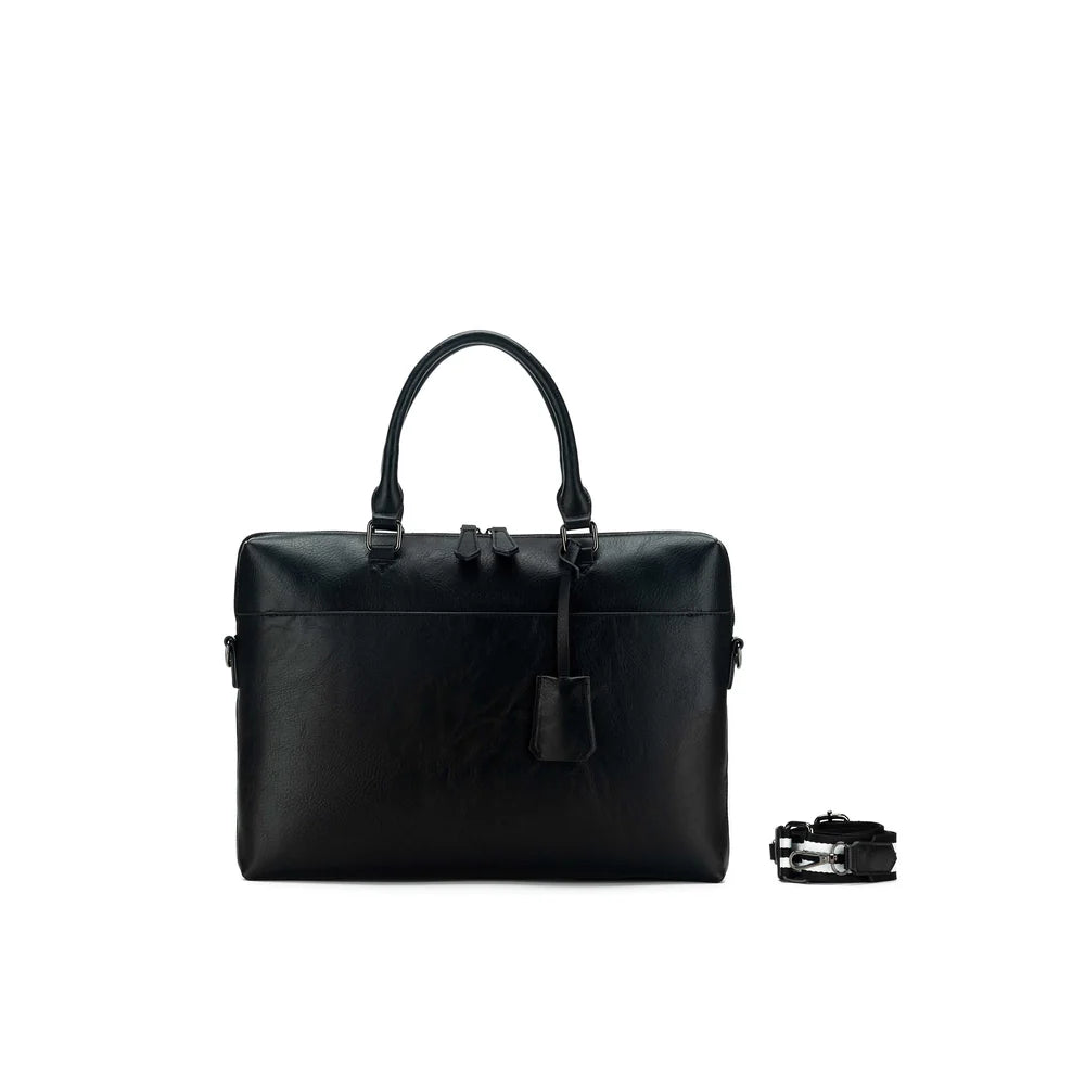 Black Caviar Satchel Roma Black