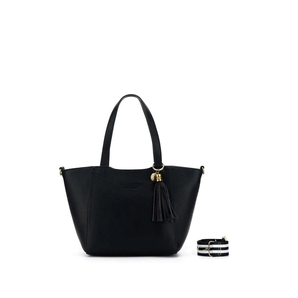 Black Caviar Handbag Liana Black