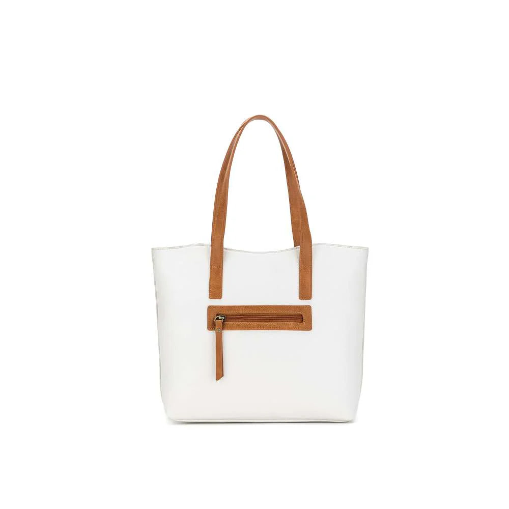 Black Caviar Handbag Lucia White