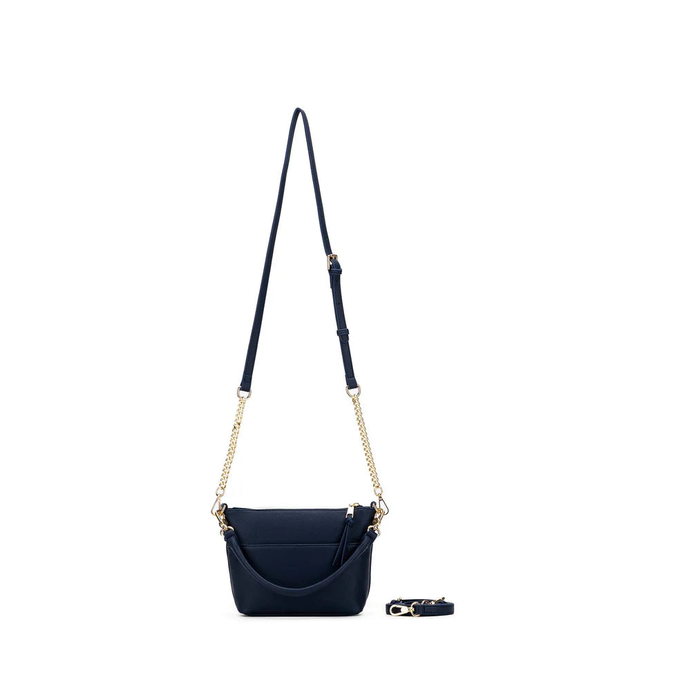 Black Caviar Handbag Alice Deep Navy