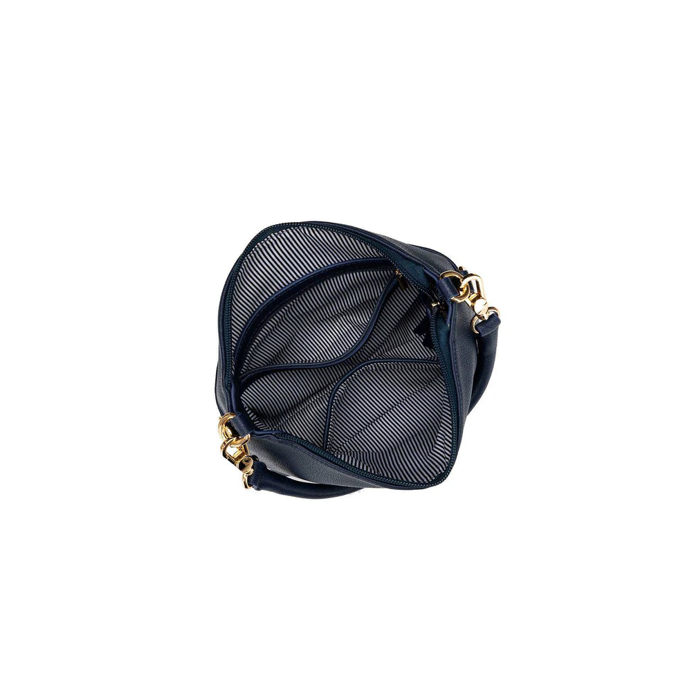 Black Caviar Handbag Alice Deep Navy