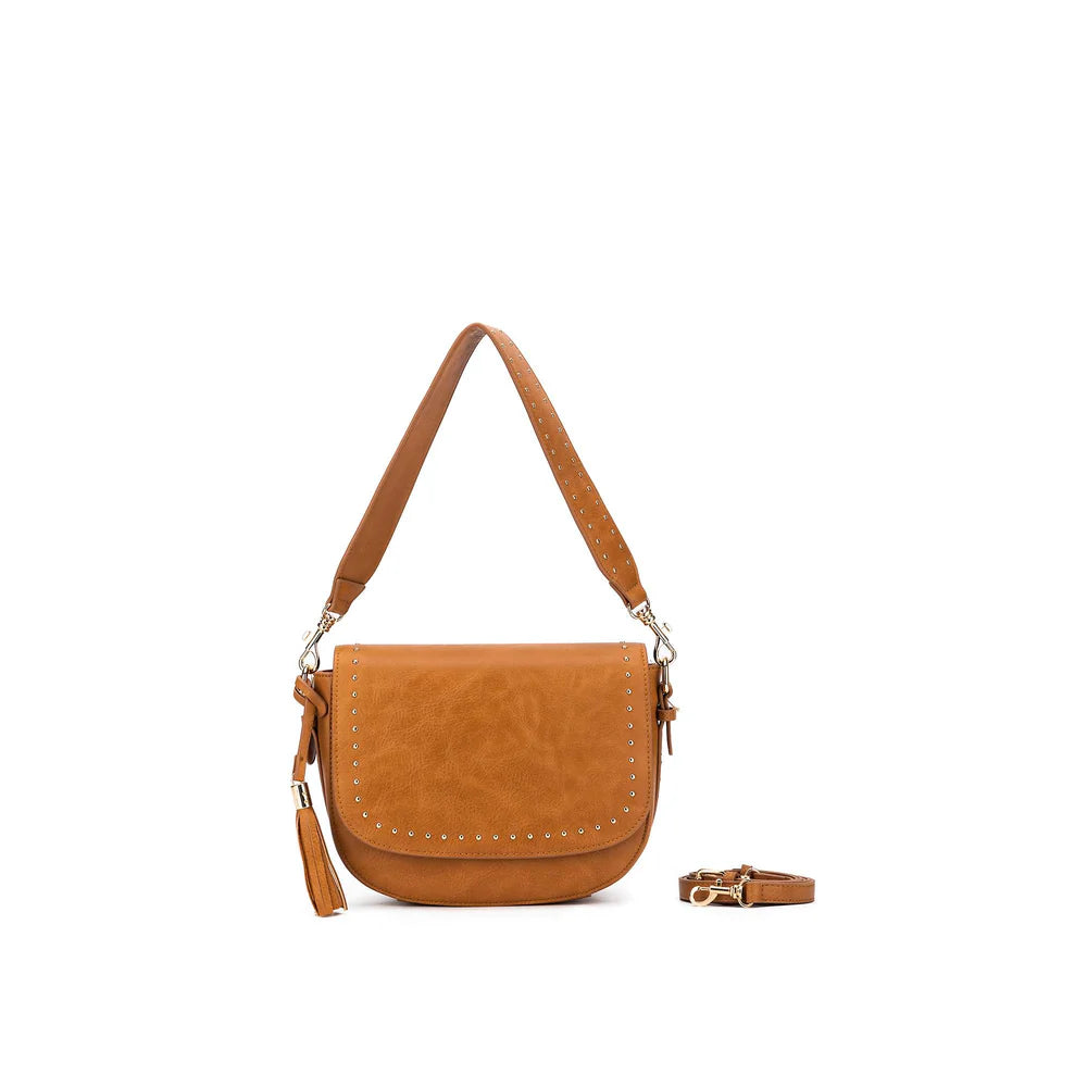 Black Caviar Handbag Addison Tan