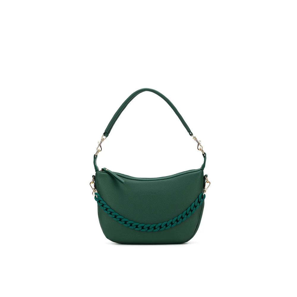 Black Caviar Handbag Adele Forest Green