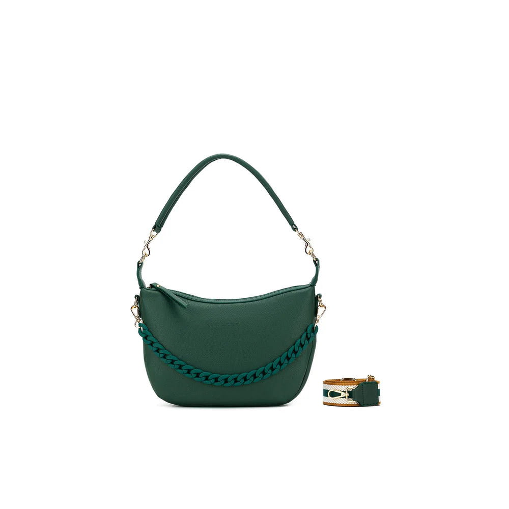 Black Caviar Handbag Adele Forest Green