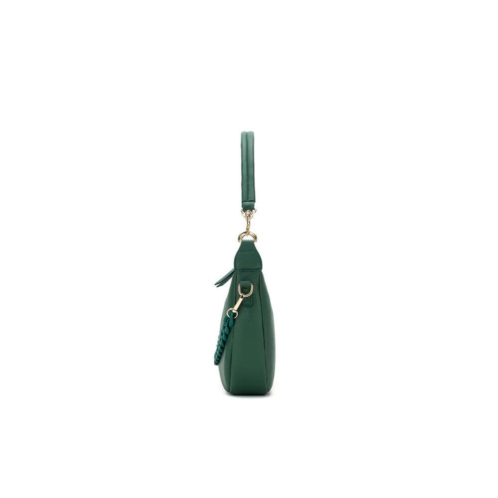 Black Caviar Handbag Adele Forest Green