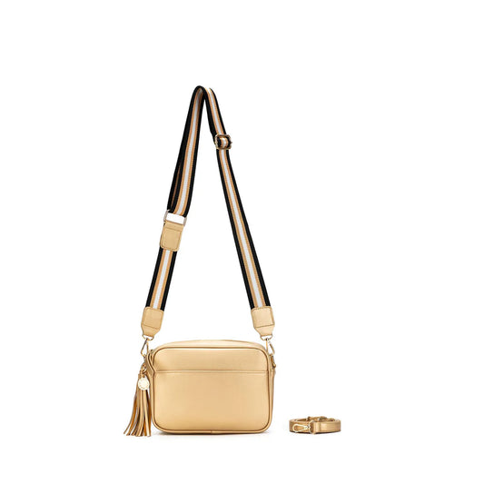 Black Caviar Handbag Indie Gold