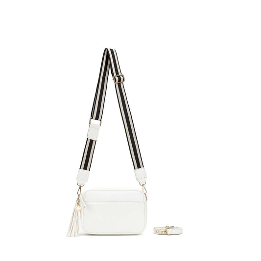 Black Caviar Handbag Indie White