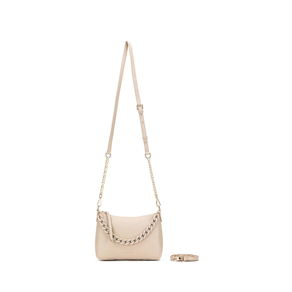 Black Caviar Handbag Elle Oatmeal