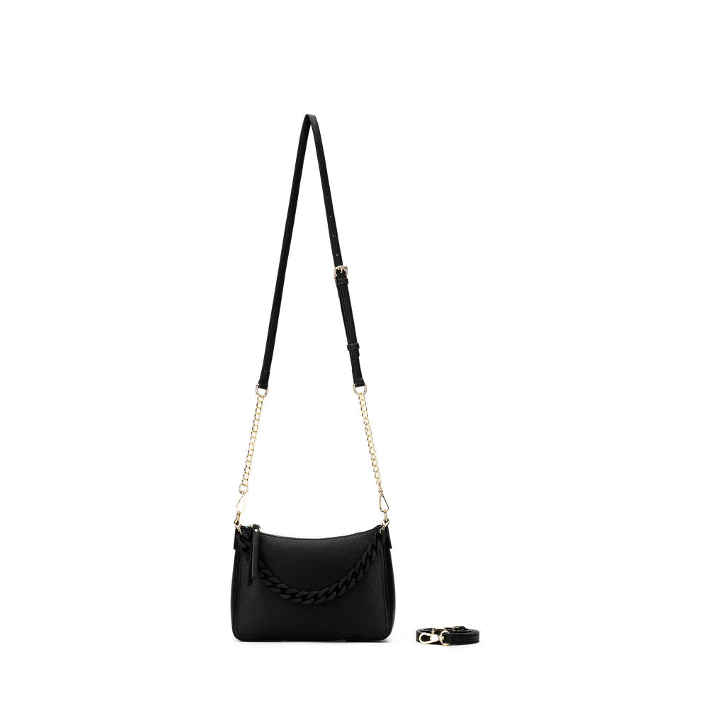 Black Caviar Handbag Elle Black