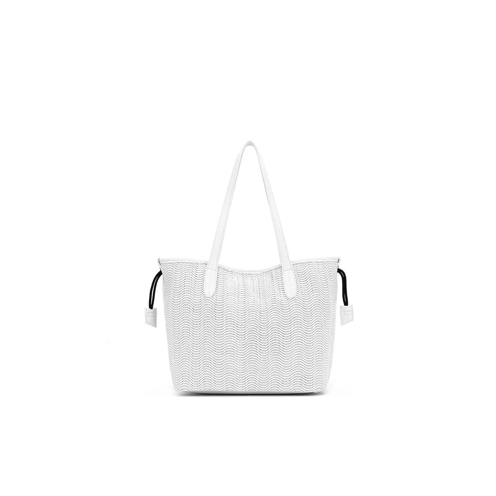 Black Caviar Handbag Pippa White