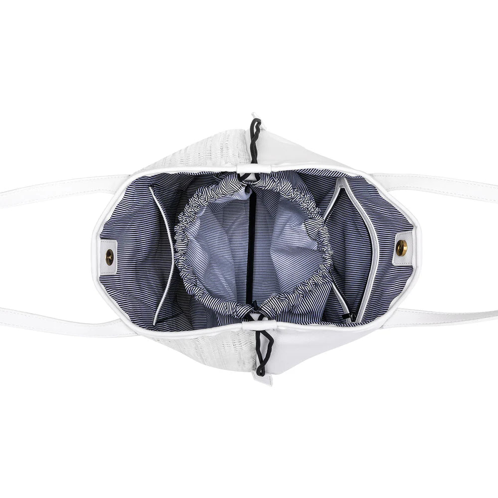 Black Caviar Handbag Pippa White