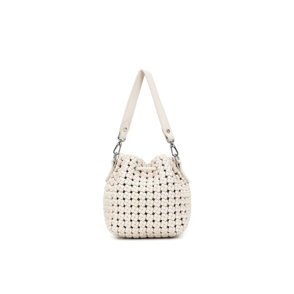 Black Caviar Handbag Mindy White