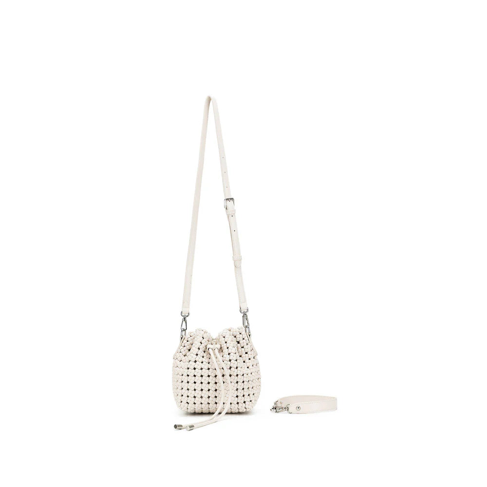 Black Caviar Handbag Mindy White