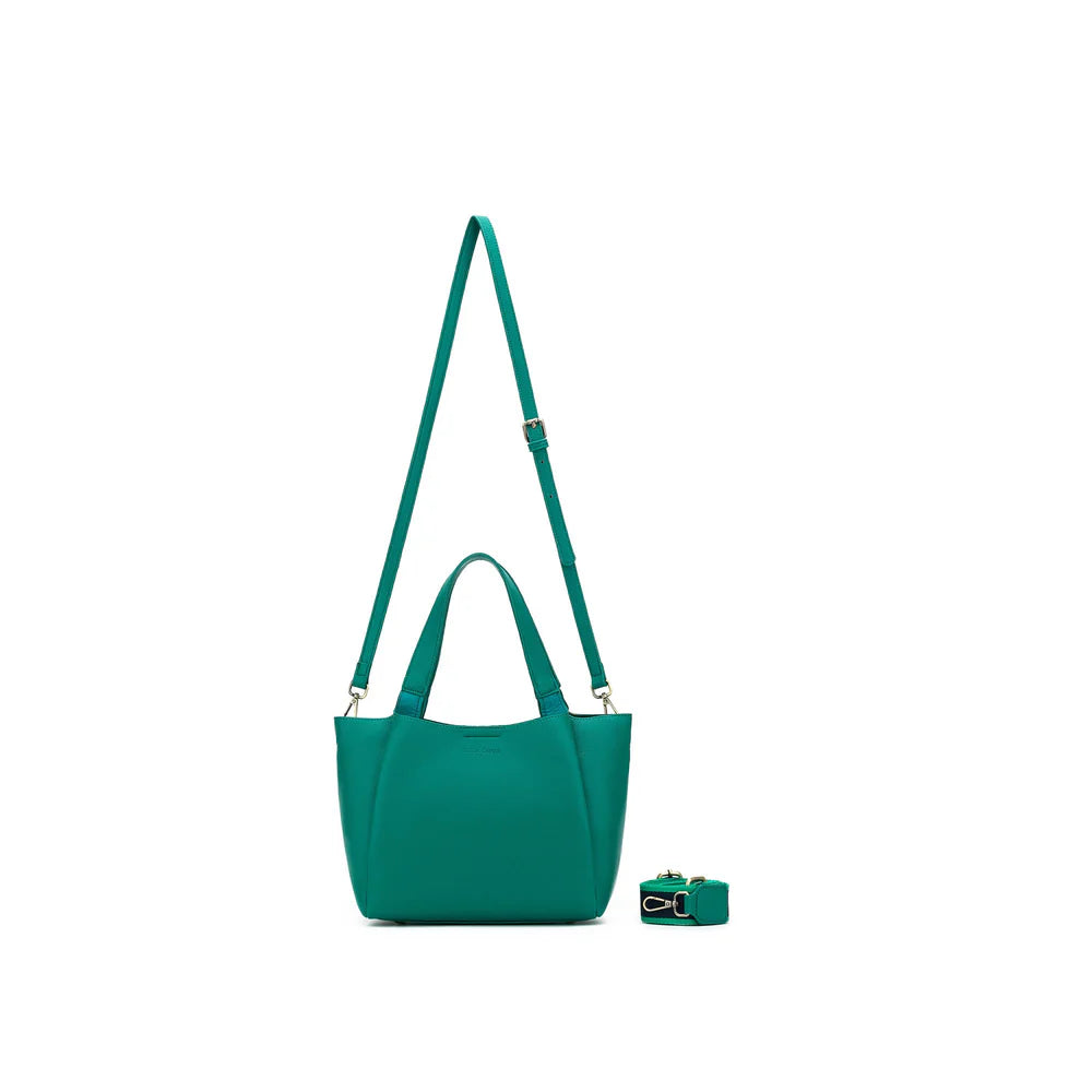 Black Caviar Handbag Mini Evelyn Green