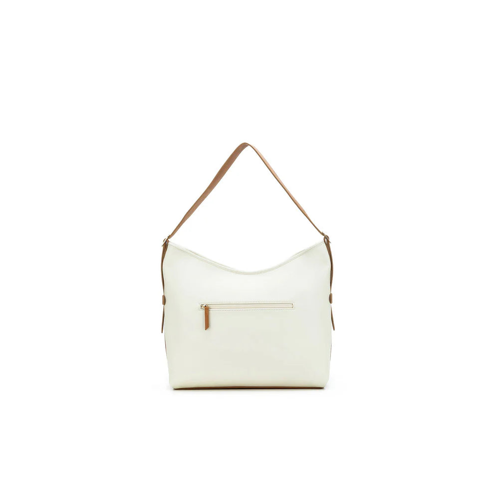 Black Caviar Handbag Madeleine White/Tan