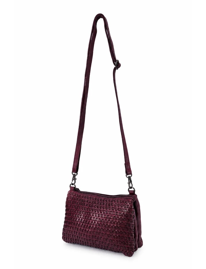 Saddle & Sash Handbag A0040 Purple