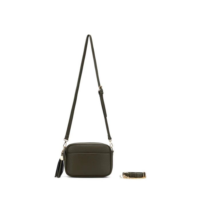 Black Caviar Handbag Indie Dark Olive
