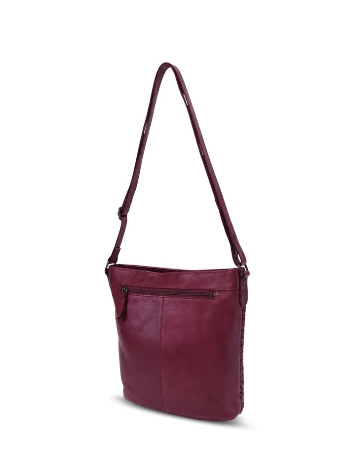Saddle & Sash Handbag A0036 Purple